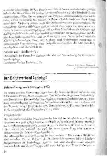 Vorschauseite 5: Neuordnung der Gemeindekrankenpflege