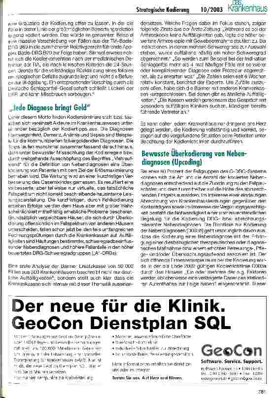 Vorschauseite 2: Strategische Kodierung - Schlüssel zum DRG-Erfolg?