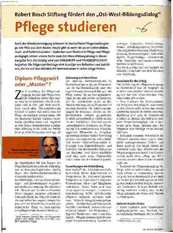 Vorschauseite 1: Pflege studieren