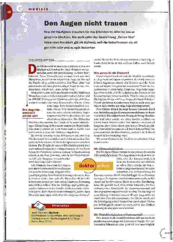 Vorschauseite 1: Den Augen nicht trauen