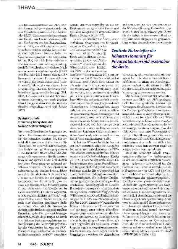 Vorschauseite 4: Vom dualen System zum einheitlichen Krankenversicherungsmarkt