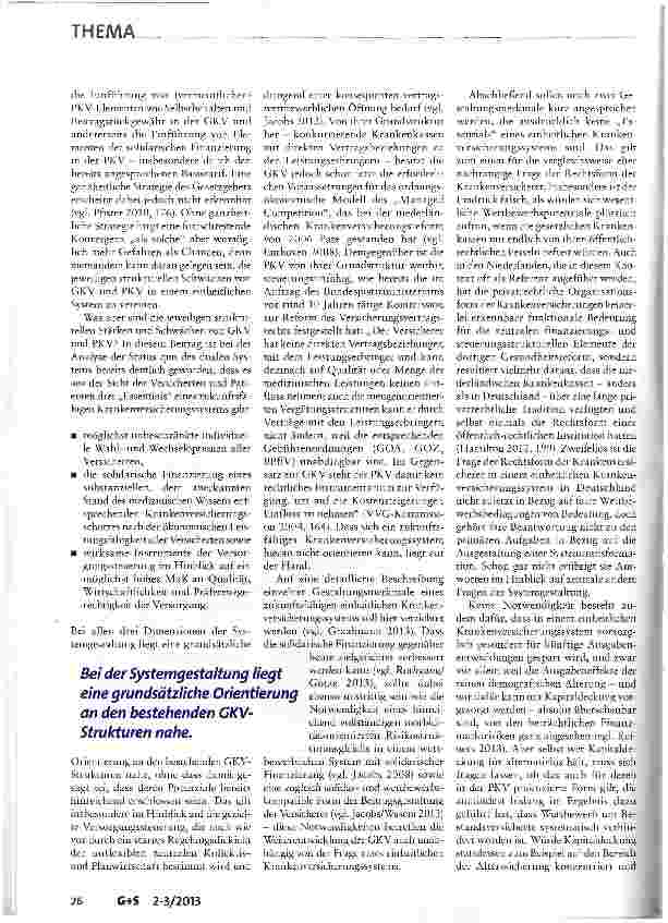 Vorschauseite 6: Vom dualen System zum einheitlichen Krankenversicherungsmarkt