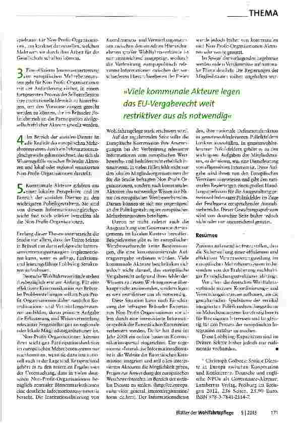 Vorschauseite 2: Soziale Dienste zwischen Kooperation und Konkurrenz
