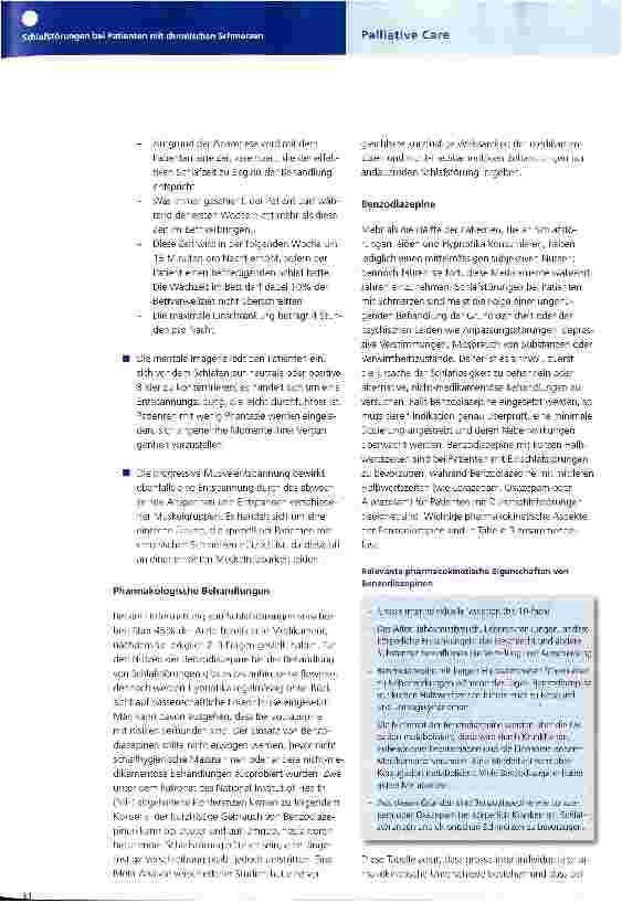 Vorschauseite 4: Schlafstörungen bei Patienten mit chronischen Schmerzen