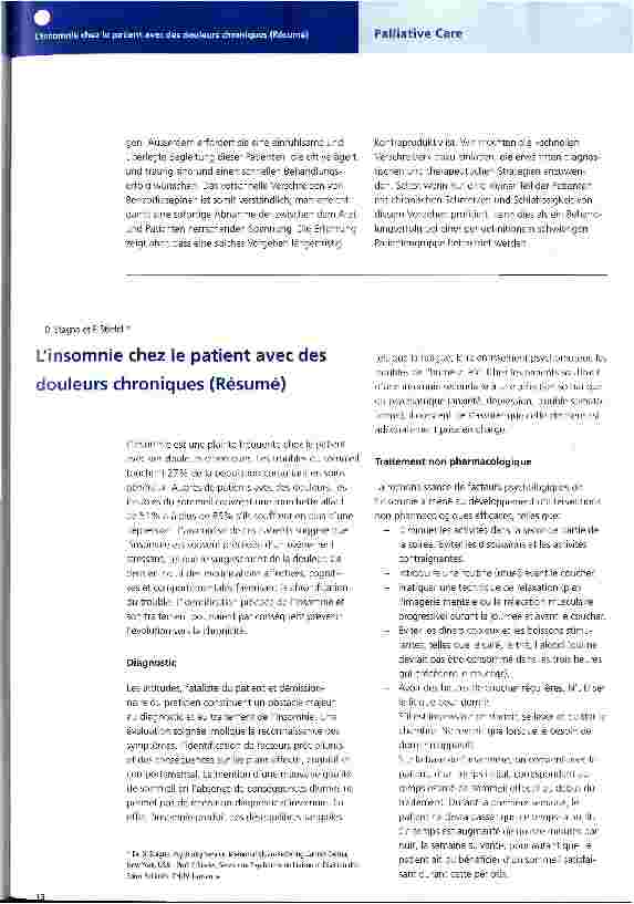 Vorschauseite 6: Schlafstörungen bei Patienten mit chronischen Schmerzen