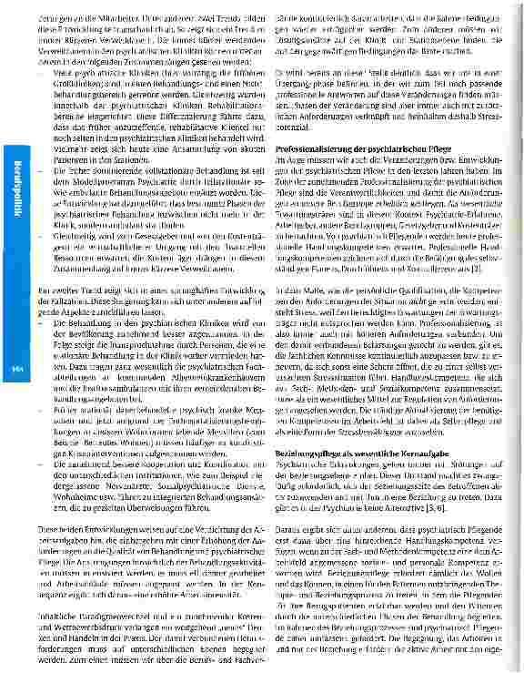 Vorschauseite 3: Zur Arbeitsbelastung in der psychiatrischen Pflege
