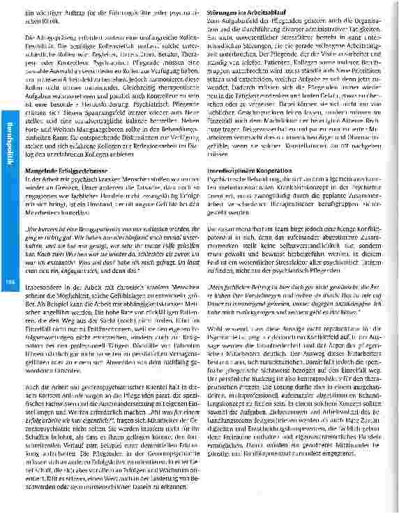 Vorschauseite 5: Zur Arbeitsbelastung in der psychiatrischen Pflege