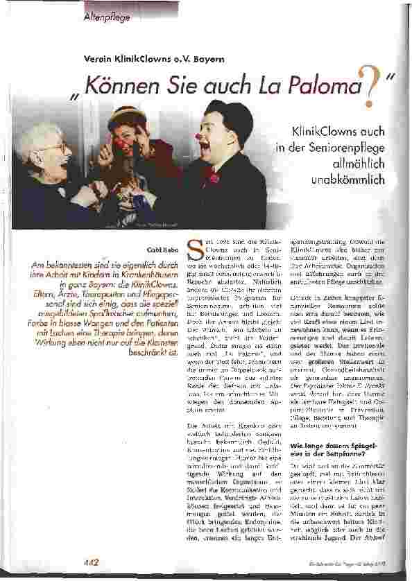 Vorschauseite 1: Können Sie auch La Paloma?