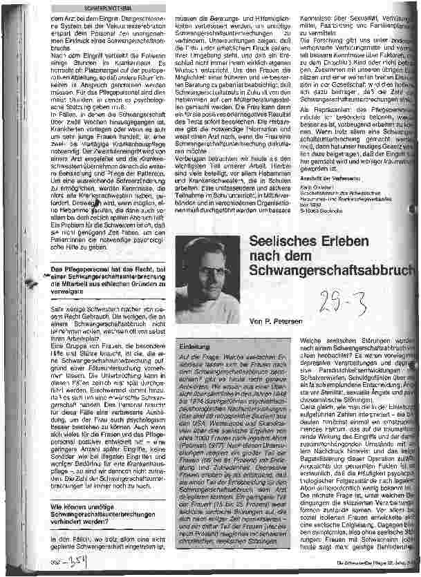 Vorschauseite 2: Der Schwangerschaftsabbruch aus der Sicht des pflegeund operativ tätigen Personals in Schweden