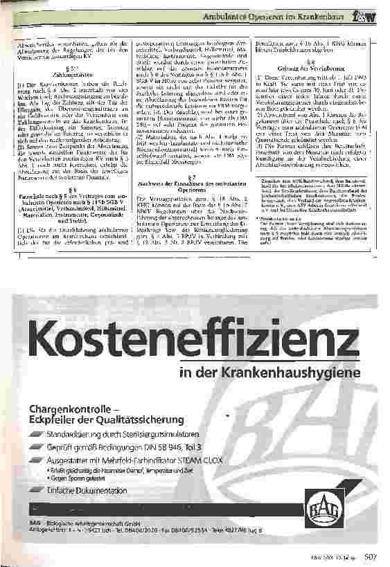 Vorschauseite 2: Ambulantes Operieren im Krankenhaus
