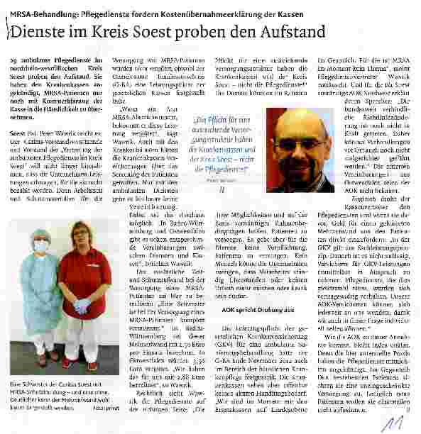 Vorschauseite 1: Dienste im Kreis Soest proben den Aufstand