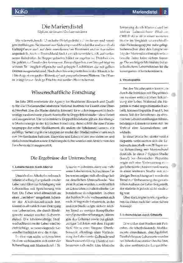 Vorschauseite 2: Mariendistel