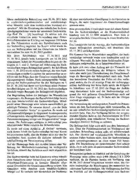 Vorschauseite 2: Befangenheit wegen Überschreitung des Gutachterauftrags und einseitigem Internetauftritt