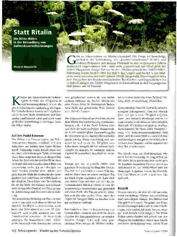 Vorschauseite 1: Statt Ritalin