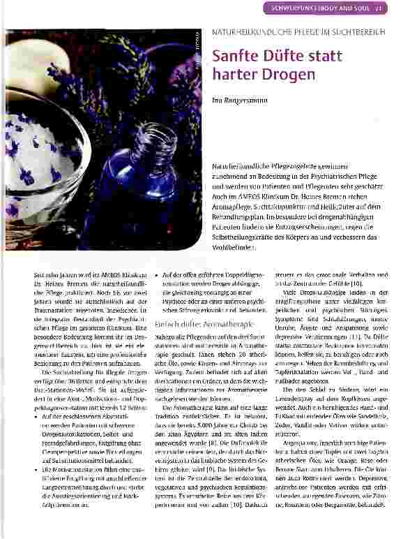 Vorschauseite 1: Sanfte Düfte statt harter Drogen