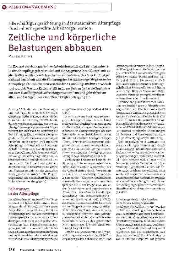 Vorschauseite 1: Zeitliche und körperliche Belastungen abbauen