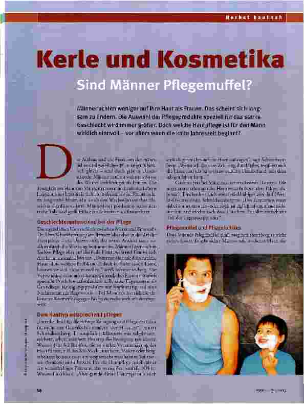Vorschauseite 1: Kerle und Kosmetika