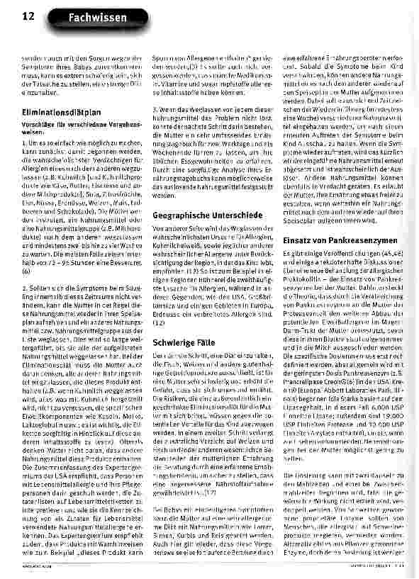 Vorschauseite 3: ABM Klinisches Protokoll Nr. 24: Allergische Proktokolitis beim ausschließlich gestillten Säugling