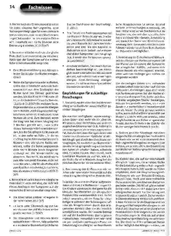 Vorschauseite 5: ABM Klinisches Protokoll Nr. 24: Allergische Proktokolitis beim ausschließlich gestillten Säugling