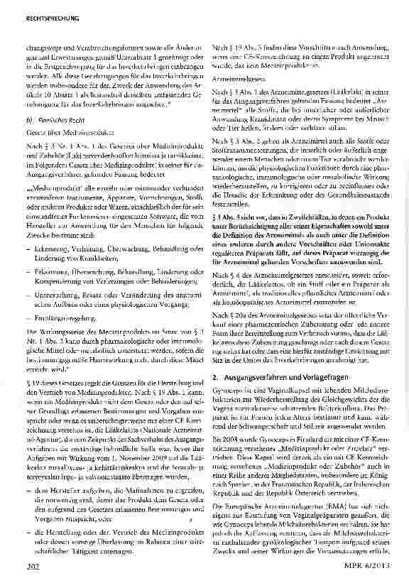 Vorschauseite 4: Ein Erzeugnis kann gleichzeitig Medizinprodukt und Arzneimittel sein - im Zweifelsfall die Zweifelsfallregelung?