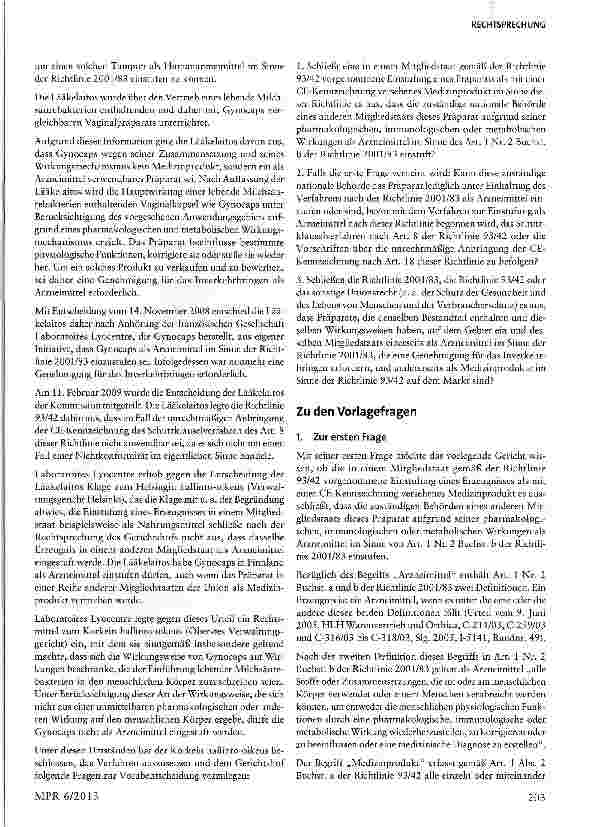 Vorschauseite 5: Ein Erzeugnis kann gleichzeitig Medizinprodukt und Arzneimittel sein - im Zweifelsfall die Zweifelsfallregelung?