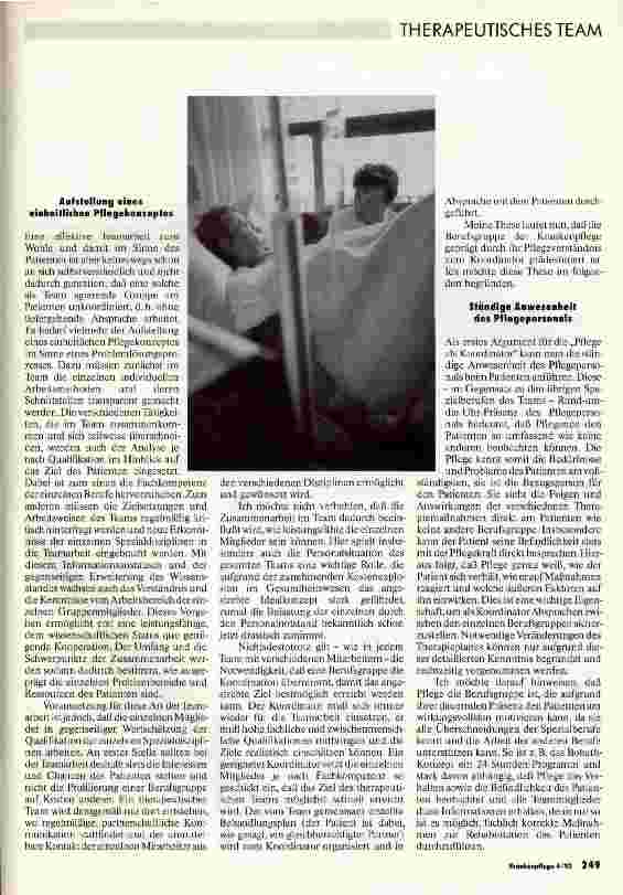 Vorschauseite 2: Rolle der Krankenpflege im therapeutischen Team