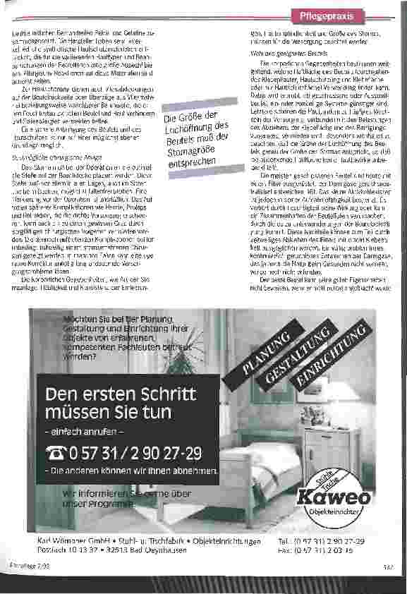 Vorschauseite 3: Hilfen für Stomaträger Geruchssicherheit und Hautverträglichkeit schützen vor Isolation
