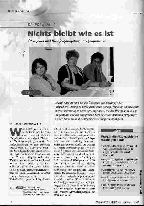 Vorschauseite 1: Nichts bleibt wie es ist Teil 1