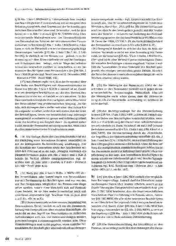 Vorschauseite 4: Informationsanspruch des Personalrats im BEM