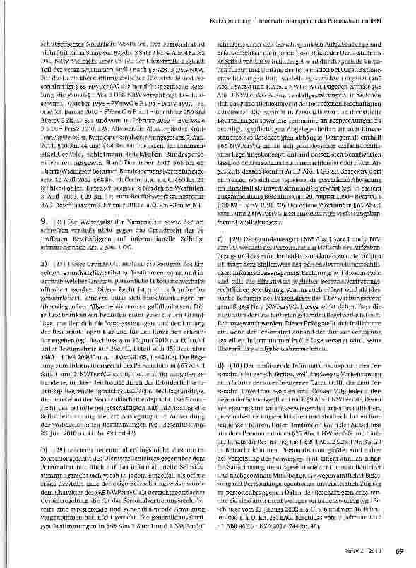 Vorschauseite 5: Informationsanspruch des Personalrats im BEM