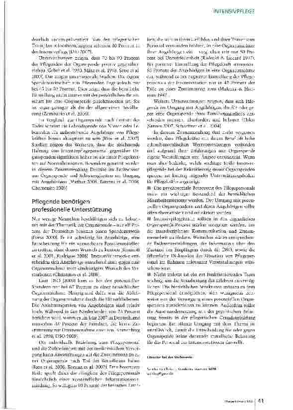 Vorschauseite 2: Organspende: Die Rolle der Pflege