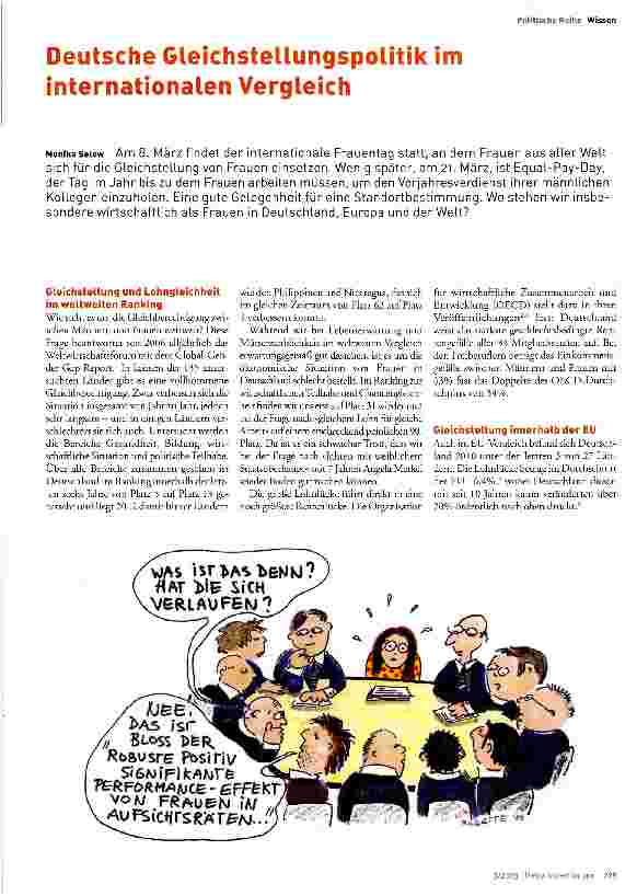 Vorschauseite 1: Deutsche Gleichstellungspolitik im internationalen Vergleich