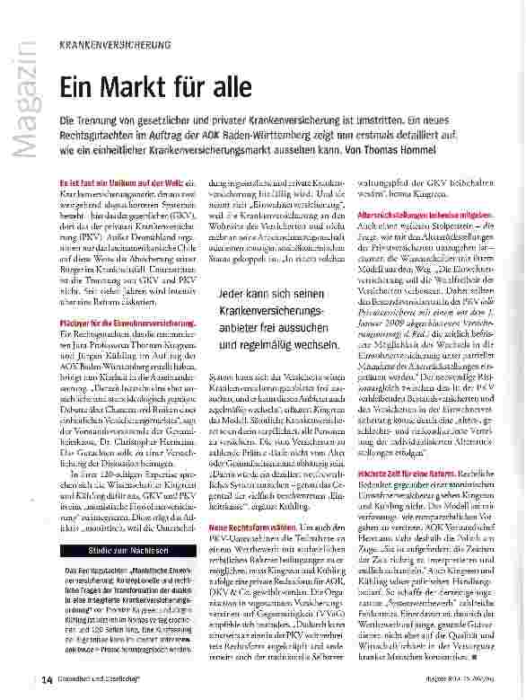 Vorschauseite 1: Ein Markt für alle
