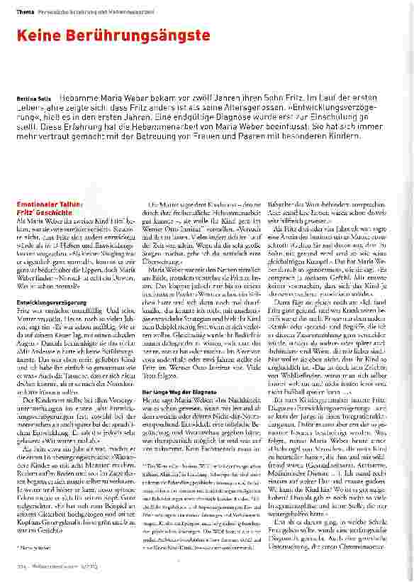 Vorschauseite 1: Keine Berührungsängste
