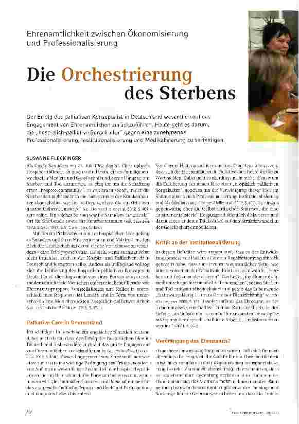 Vorschauseite 1: Die Orchestrierung des Sterbens