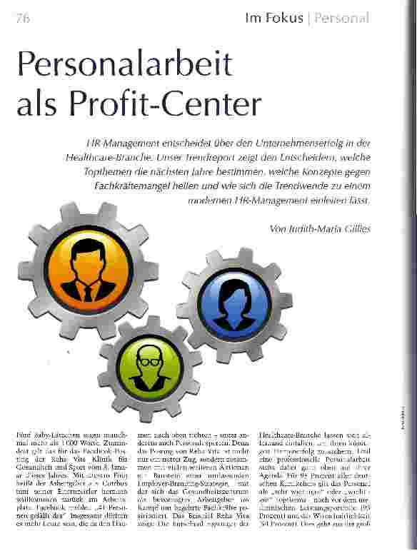 Vorschauseite 1: Personalarbeit als Profit-Center