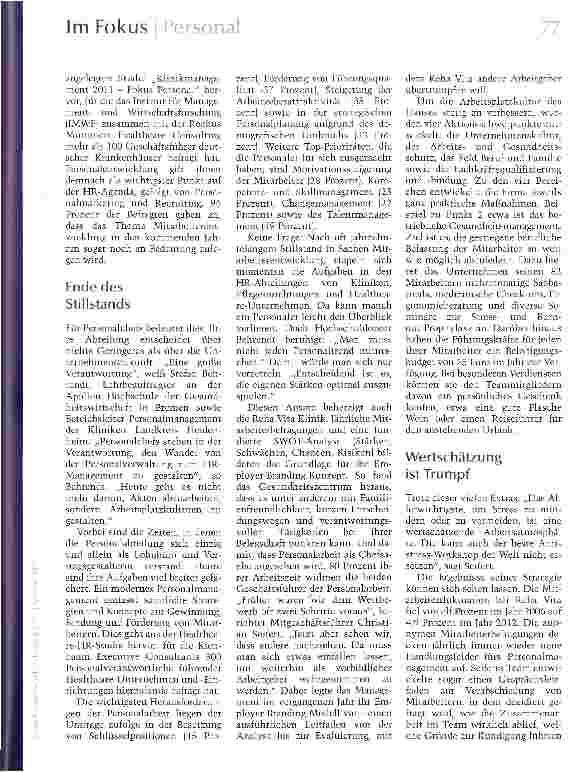 Vorschauseite 2: Personalarbeit als Profit-Center