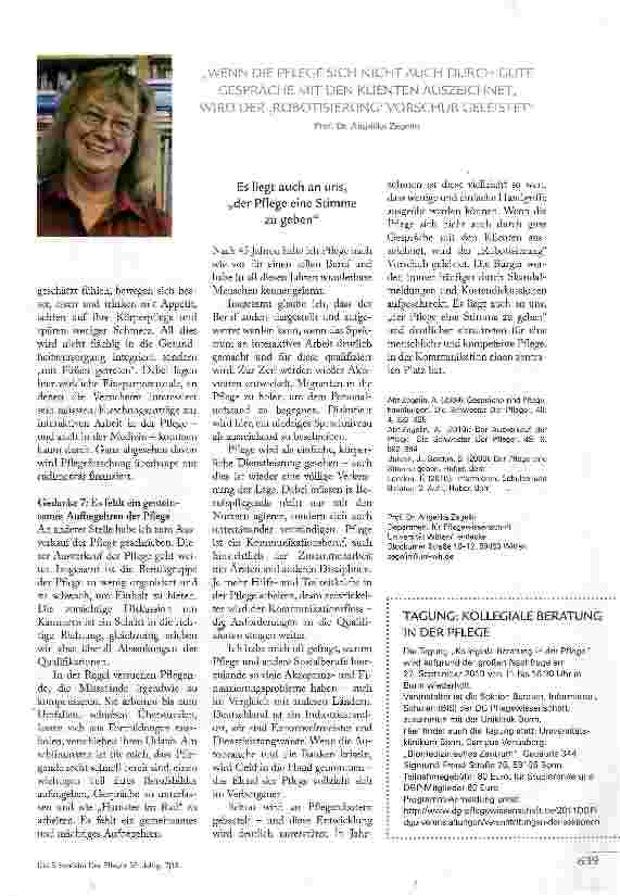 Vorschauseite 4: Pflege IST Kommunikation