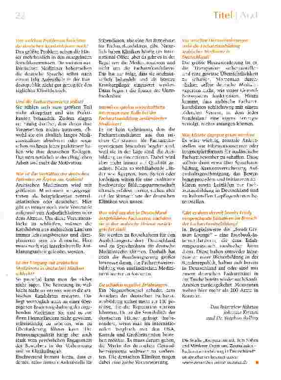 Vorschauseite 3: Kliniken tragen Verantwortung