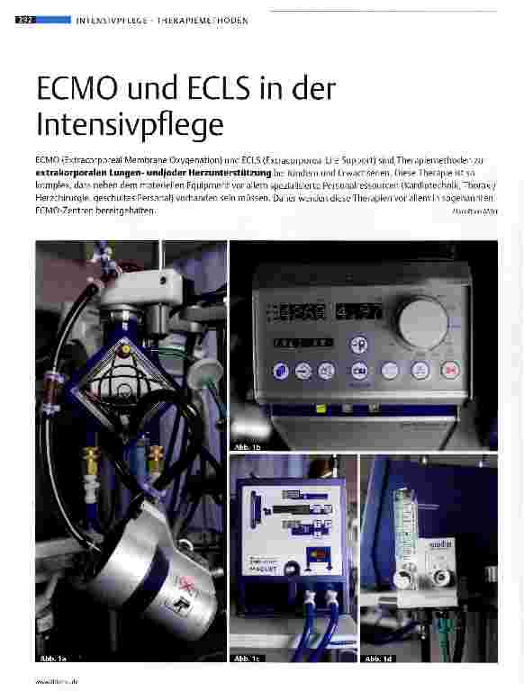 Vorschauseite 1: ECMO und ECLS in der Intensivpflege