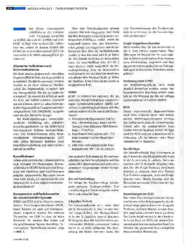 Vorschauseite 3: ECMO und ECLS in der Intensivpflege