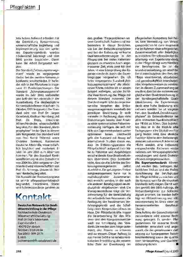 Vorschauseite 5: Wissenschaft & Praxis gehen Hand in Hand