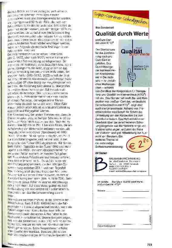 Vorschauseite 4: Der glückliche Frühumsteiger ... hat ein gut ausgebautes EDV-System Erfahrungen aus 6 Monaten Echtbetrieb mit den G-DRGs