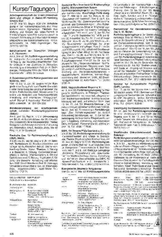 Vorschauseite 2: Anpassung der Krankenpflegeausbildung an Veränderungen und gesellschaftlichen Neuregelungen