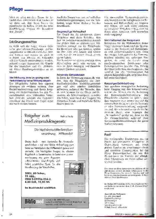 Vorschauseite 3: Umgang mit Halluzinationen und demenzspezifischen Zeitverschränkungen