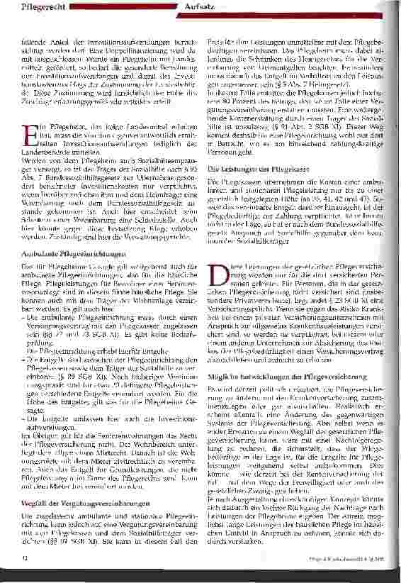 Vorschauseite 4: Rechtliche Darstellung des Systems der Versorgung alter, behinderter oder pflegebedürftiger Menschen und seiner Finanzierung in der Bundesrepublik Deutschland