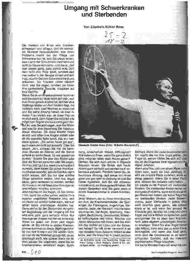 Vorschauseite 1: Umgang mit Schwerkranken und Sterbenden