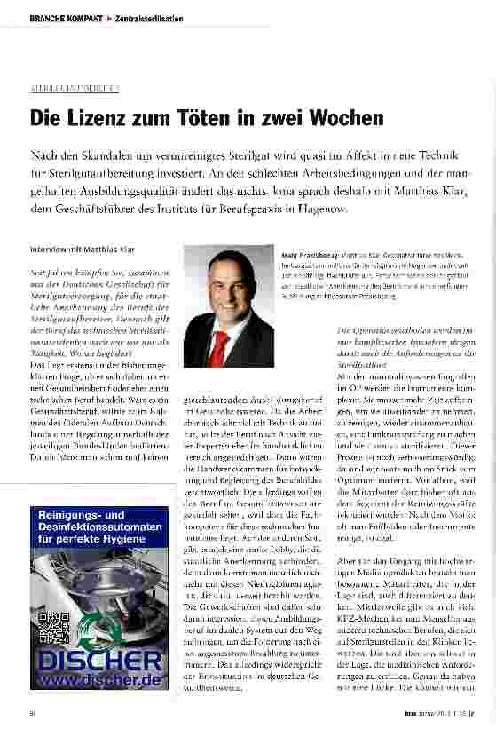 Vorschauseite 1: Die Lizenz zum Töten in zwei Wochen