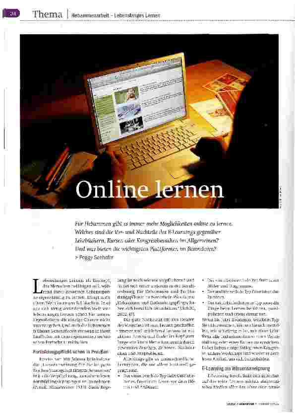 Vorschauseite 1: Online lernen