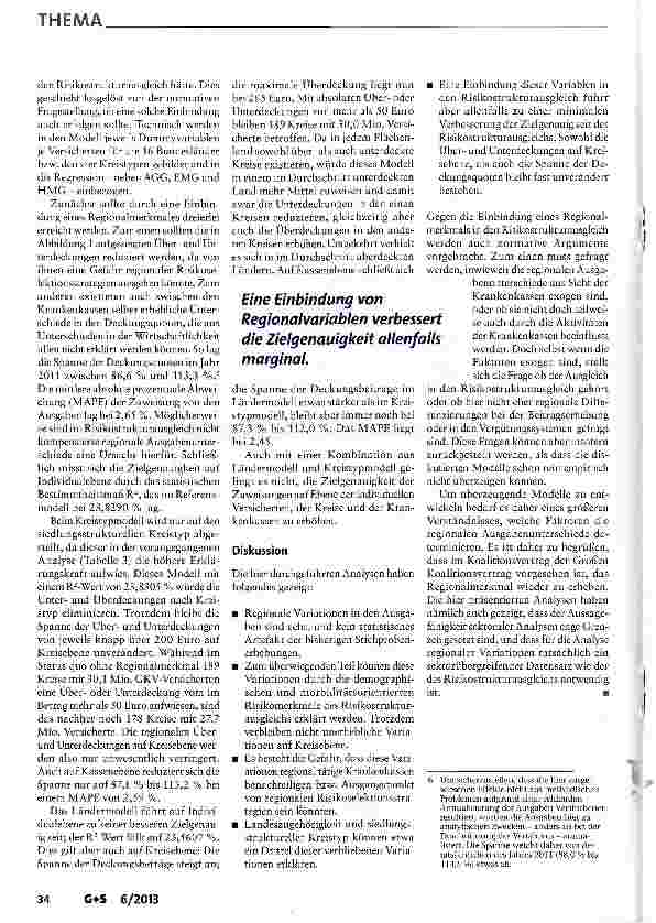 Vorschauseite 6: Was wissen wir über die regionale Variation der Gesundheitsausgaben?